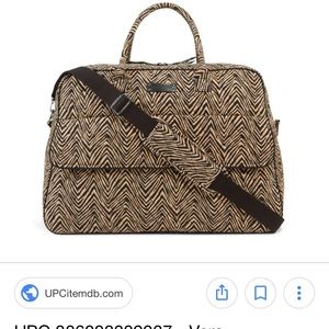 🌴SALE🌴Vera BRADLEY Grand Traveler ,Zebra , huge
